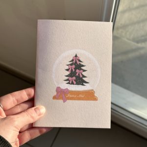 CARTE DE NOËL - BOULE DE NEIGE